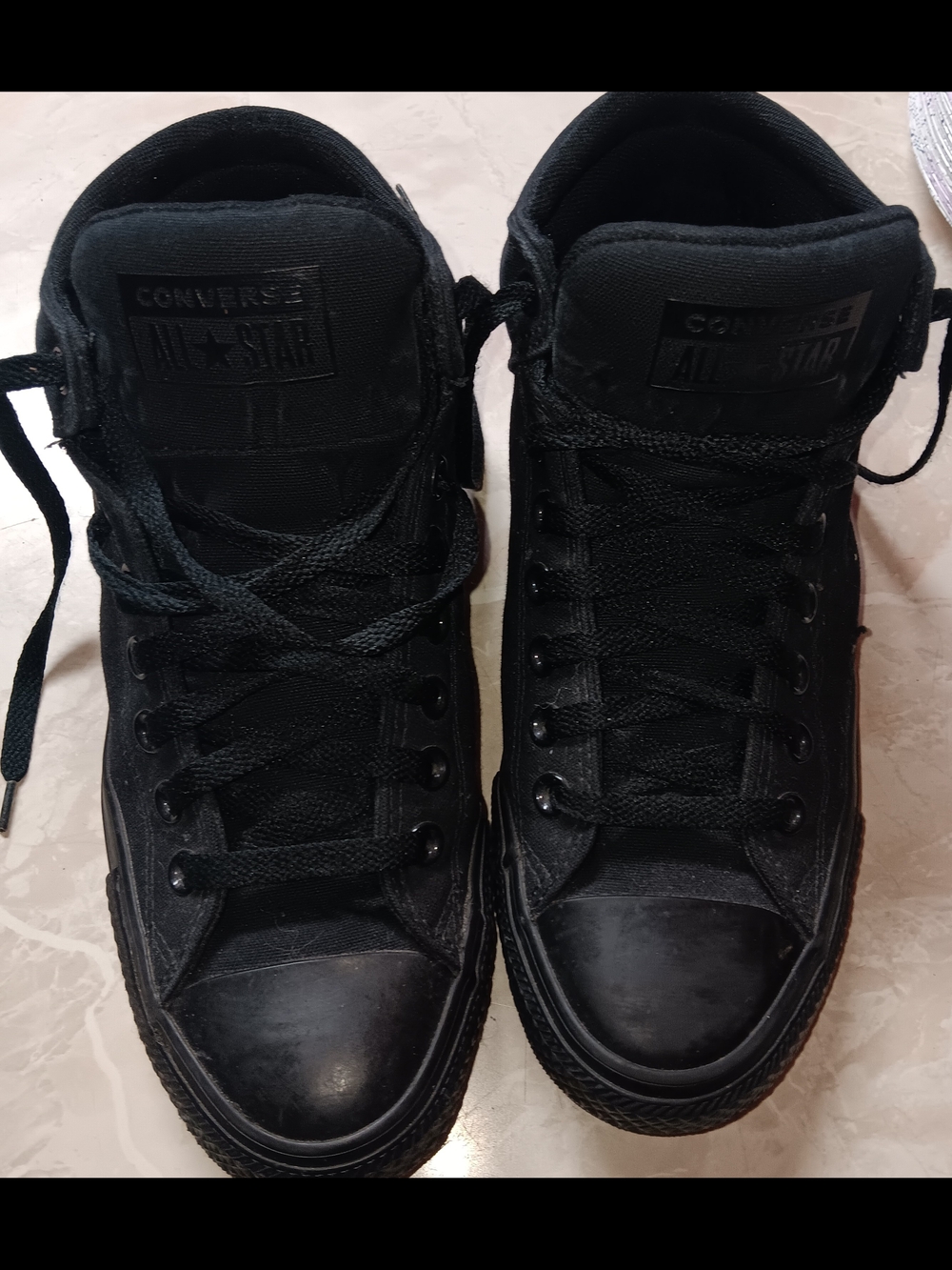Converse Men’s High-Top Sneakers in Black